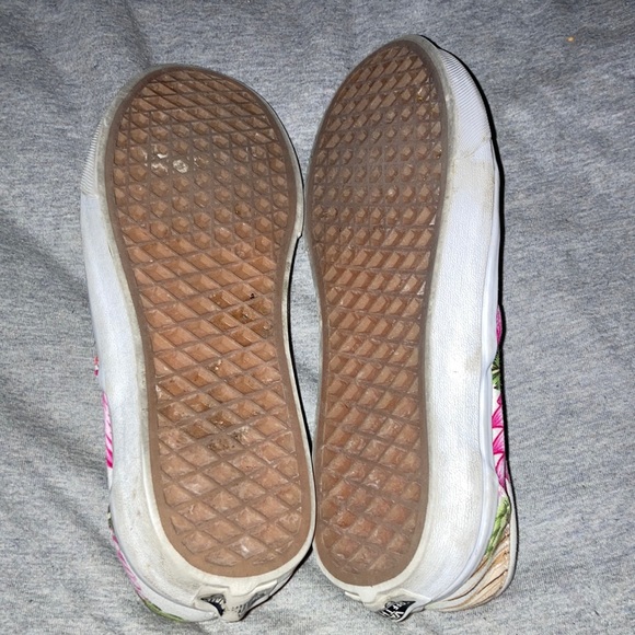 Tropical white vans, size 8. Good condition, gently worn - Picture 3 of 3